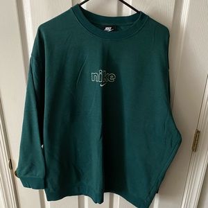 XL Nike Green Crew Sweatshirt